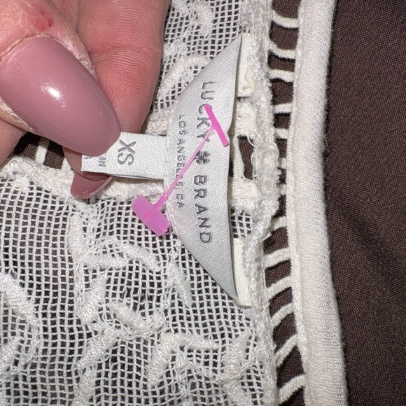 Lucky Brand Ivory Lace Top - Picture 4 of 7